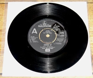 PAUL McCARTNEY COMING UP 3-TRACK UK PARLOPHONE DEMO PROMO 7" 1980 - Picture 1 of 4