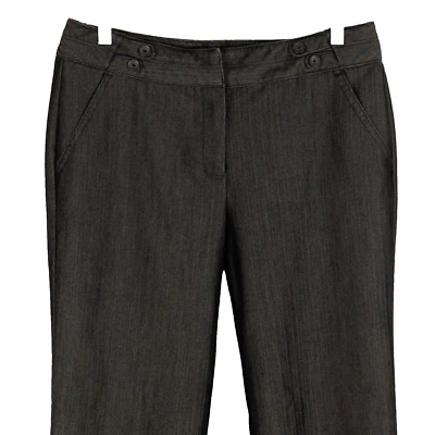 Larry Levine Mujer Vestido Recto Carrera Pantalón Talla 10 x 28 Elástico Rayas Foto 1 de 4