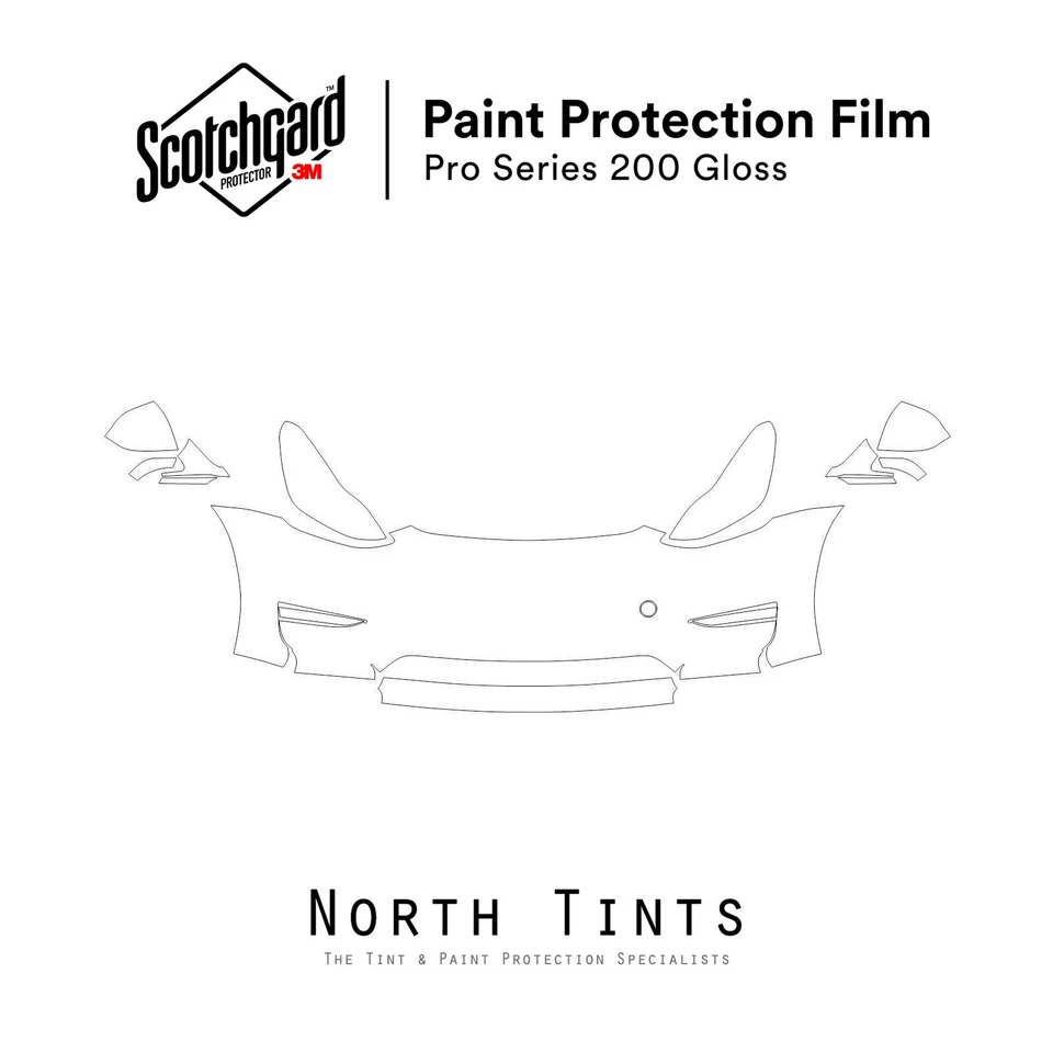 Tesla Model Y 2023-2024 PreCut 3M PRO Series Paint Protection Film Clear Bra PPF - Image 1 of 3