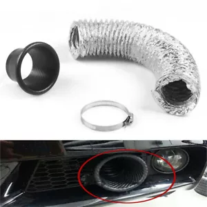 Turbo Air Intake Pipe Turbine Inlet Air Funnel Kit Car Modified Front Bumper - Picture 1 of 10