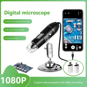 1600X Microscope LED Camera Magnifier Tool USB Digital for Android Mac Widows - Picture 1 of 21