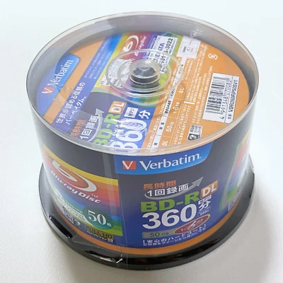 50GB 50pcs Verbatim BD-R 1-6x White Printable Double Layer VBR260RP50SV1 New - Image 1 of 4