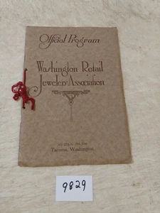 WASHINGTON RETAIL JEWELERS ASSOCIATION PROGRAM 1916 LOTS OF ADVERTISING BOOKLET - Picture 1 of 7