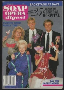 Soap Opera Digest April 5, 1988 General Hospital 25 Years Jane Wyman Tricia Cast - Picture 1 of 1