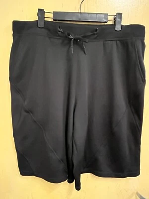 Hylete Shorts Men Extra Large Long Black Verge Pockets Logo 12" Inseam - Image 1 of 4