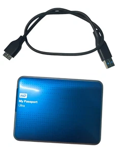 WD MY PASSPORT ULTRA PREMIUM STORAGE Blue 1 TB Model WDBGPU0010BBK NIB New - Afbeelding 1 van 3