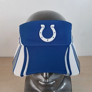 REEBOK INDIANAPOLIS COLTS ADJUSTABLE STRAPBACK SUN VISOR/CAP, BLUE, NFL FOOTBALL - Picture 1 of 14