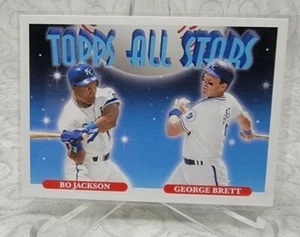 JACKSON/BRETT 2021 Throwback Thursday TBT 25 #75 1993 Topps Baseball All Stars - Picture 1 of 2