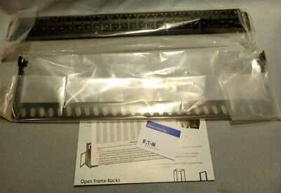 TRIPP-LITE N254-024 Cat6 Rackmount Feed Thru Patch Panel-1U-24 Ports - Image 1 of 2
