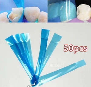 Dental Contoured Anterior Matrix Bands Blue Strip Resin Restoration Matrices - Picture 1 of 6