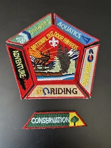 BSA: National Outdoor Awards Patch with all six segments - Picture 1 of 2
