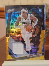 2023 Panini National VIP Black Gold Paolo Banchero Patch 5/5 Jersey # RC Rookie
