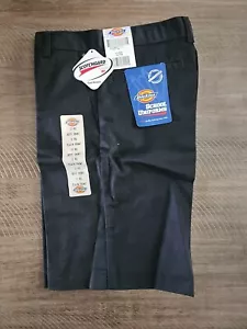 DICKIES Boys Black Shorts Plain Front Size 12 RG 12RG - Picture 1 of 5