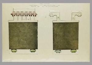 1924 ACCUMULATEUR INDUSTRIEL FIXE - Original POP-UP CROMOLITHOGRAPHIC - (02001) - Picture 1 of 1