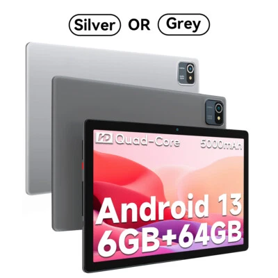 Tablet 10.1 inch 6GB + 64GB Storage Android 13 Quad Core 5000mAh Unlocked - Image 1 of 4