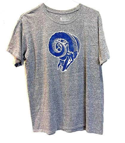 Pro Line Fanatics T-Shirt Men's XL Los Angeles Rams NFL Gray Size Short Sleeve Cover