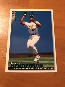 1995 Upper Deck Collector's Choice #125 Rickey Henderson Oakland Athletics HOF