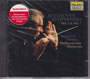 Beethoven Symphonies No. 5, No. 7 by Benjamin Zander/Philharmonia Orchestra (CD) - Imagen 1 de 2