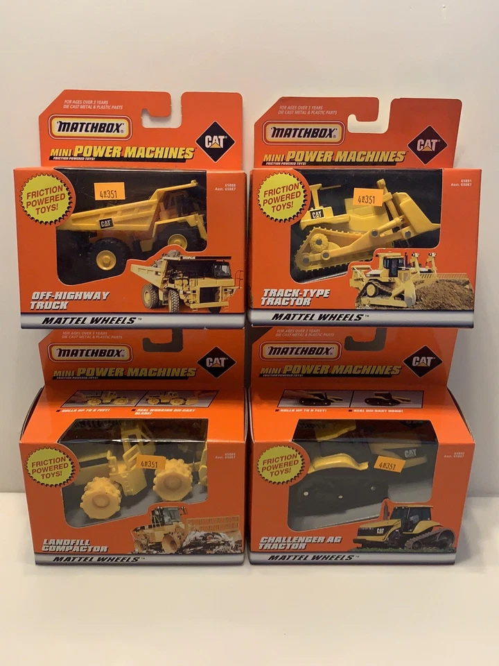Caterpillar Cat 45 Challenger AG Tractor Matchbox Friction Powered Toy 1998