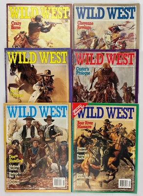 Wild West Magazine, Complete Vol. 4, 1991-1992, VNTG Western History, Lot of 6 Foto 1 de 4