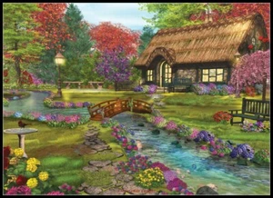 Chart Needlework Crafts - Counted Cross Stitch Patterns - Welcome Home Valley - Picture 1 of 2
