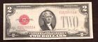 1928 Two Dollar Bill Red Seal Note Randomly Hand Picked Vg / Fine Free Shipping!