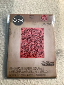 SIZZIX Texture Fades Cartella per goffratura - ROSE - 661829 - NUOVO - Foto 1 di 3