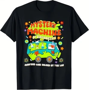 Med Lab Tech Lab Week 2025 Mystery Machine For Kids Adults T-Shirt - Picture 1 of 7