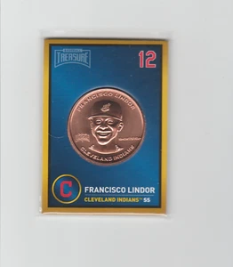 Carta Moneta Tesoro Baseball 2018 Francisco Lindor Indians - Foto 1 di 2