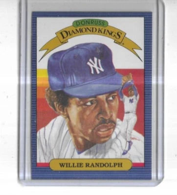 1986 Donruss #16 Willie Randolph New York Yankees Diamond Kings - Image 1 of 2