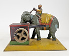 Hans Eberl Antriebsmodell Elefant mit Reiter an Drehorgel L: 22 cm funktioniert!