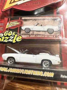 Johnny Lightning 60's Sizzle '69 Pontiac Trans Am Convertible 1:64 weiß 🛞🛞 - Bild 1 von 6