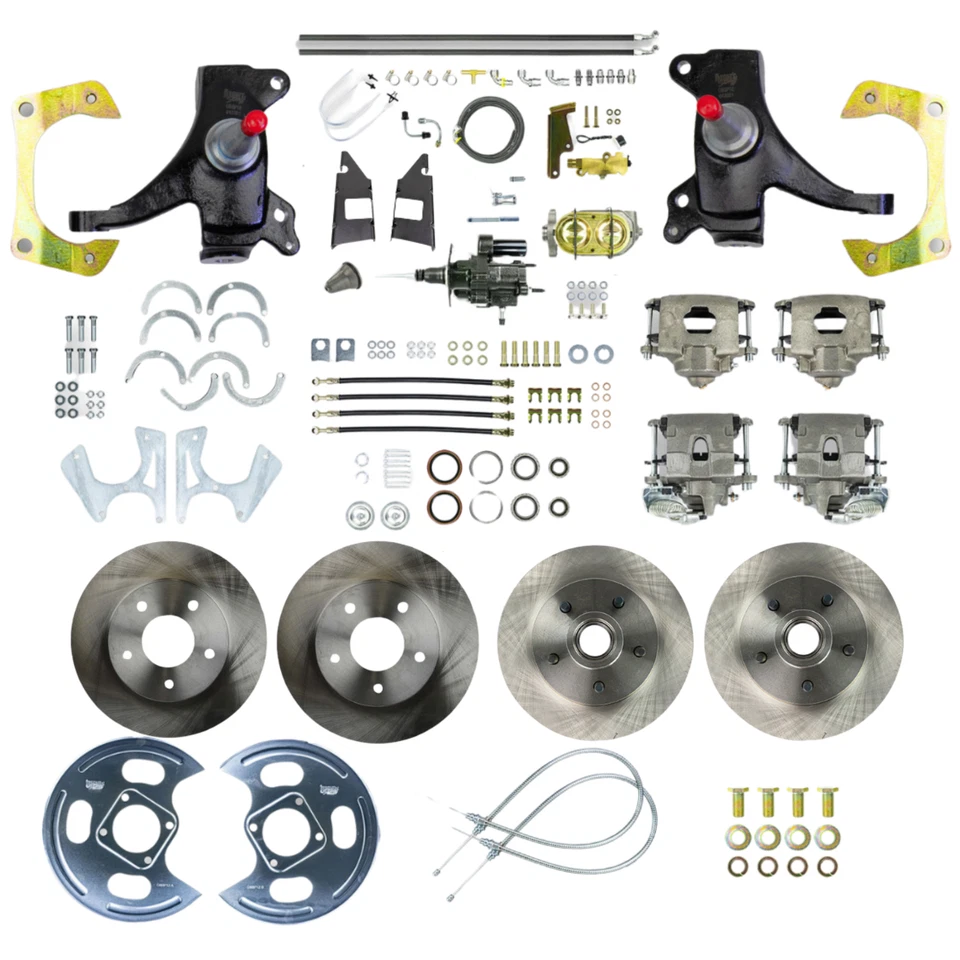 73-87 GM C10/15 Truck/Suburban 2" Drop Hydro Boost 4-Wheel Disc Brake Conversion Foto 1 de 1
