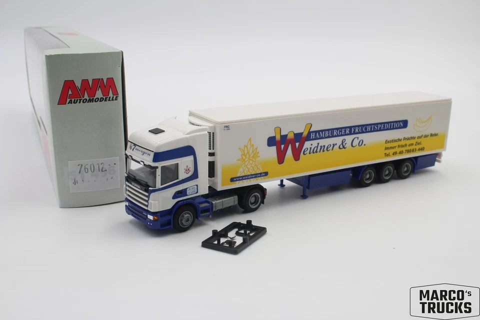 Camión semirremolque refrigerado AWM Scania 4 "Weidner Fruchtspedition Hamburg" 7 Foto 1 de 1