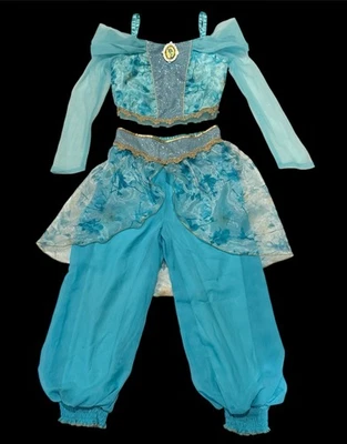 Princess Jasmine Disney Collection Halloween Costume 2 Piece Girls Medium 5/6 - Image 1 of 4