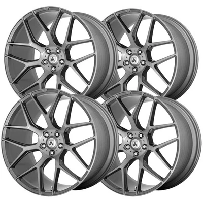 (Set of 4) Asanti ABL-27 Dynasty 22x9 5x108 +40mm Brushed Wheels Rims 22" Inch — 第 1/4 张图片