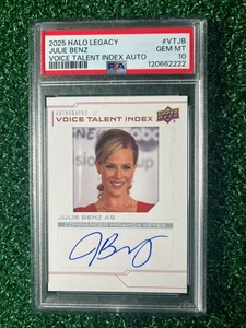 2025 Upper Deck Halo Legacy Julie Benz Voice Talent VT-JB PSA 10 - Picture 1 of 2