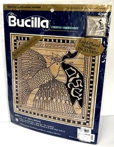 Vintage Bucilla 12" X 12" DOVE Stamped Embroidery Kit Large #42686 McCARTHY NEW! - Picture 1 of 7