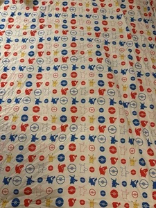 Nintendo Pokémon Pikachu Twin Flat Sheet 2016 Fabric Material - Picture 1 of 4