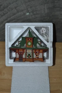 Vintage Dept. 56 Heritage Alpine Series 1990 Bahnhof Train Station #5615-4 - Picture 1 of 2