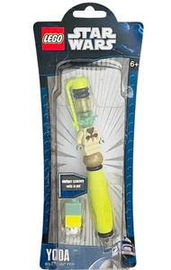 NEU LEGO STAR WARS STIFT YODA MINIFIGUR VERBINDEN & BAUEN KUGELSCHREIBER NACHFÜLLBAR 2010 - Bild 1 von 8