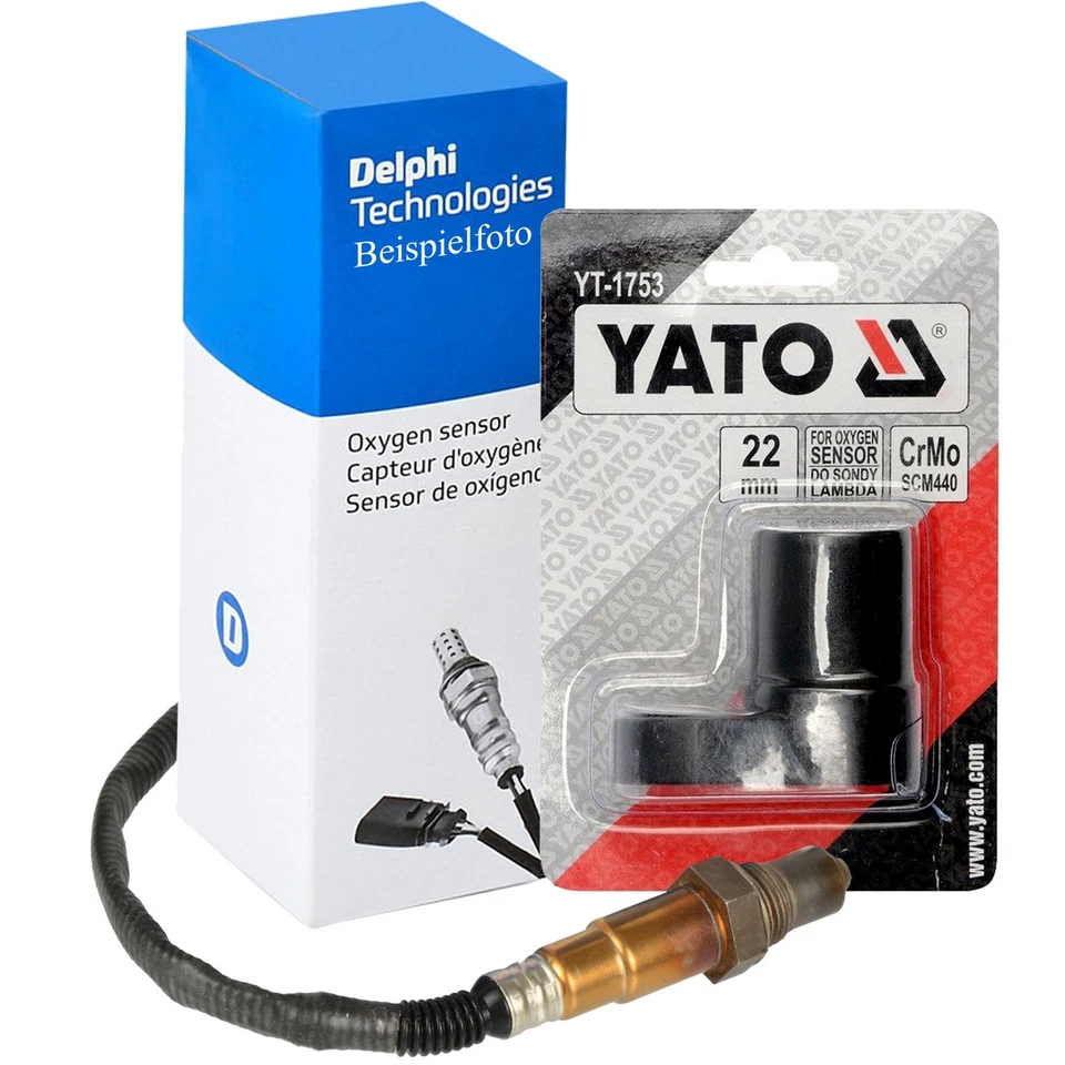 Sonda lambda Delphi 1 pin 810 mm + dado 22 mm per Volvo 940 II H100 LANTRA - Immagine 1 di 4