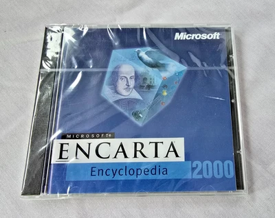 Microsoft Encarta Encyclopedia 2000 - Vintage PC CD-ROM - New & Factory Sealed  - Image 1 of 2