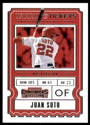 2020 Panini Contenders Winning Tickets #12 Juan Soto - BB - Image 1 of 2