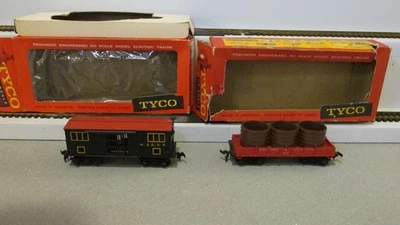 Lote de 2 coches Tyco HO: Western & Atlantic Horse and Water Cars caja roja ¡Mira la era! Foto 1 de 4