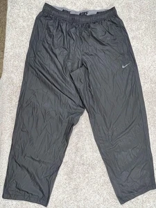 Nike Storm-FIT Pants Mens 2XL Black Windbreaker Track Pants Athletic Zip Hem - Picture 1 of 10