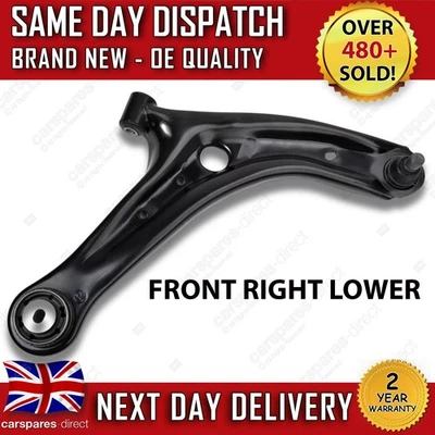 FORD FIESTA MK7 08-2017 FRONT RIGHT DRIVER LOWER SUSPENSION WISHBONE CONTROL ARM - Image 1 of 4