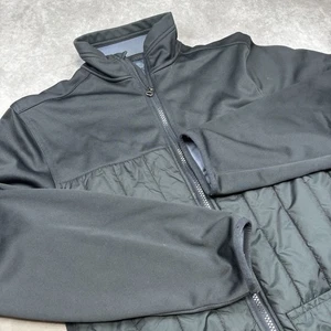 UnderArmour MTN Men M Insulated Jacket Black Pockets Lined F-Zip Quilted Puffer - Picture 1 of 12