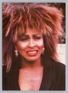 Tina Turner With Upset Expression Vintage Music Postcard 4x6 "Mini Poster" B15 - Picture 1 of 2
