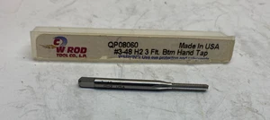 C. W. Rod 3-48 Bottoming HSS Hand Tap - Made in USA - 3 Flute - H2 - UNC - Picture 1 of 3